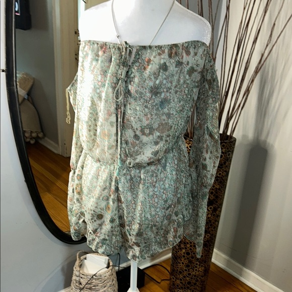 Victoria's Secret Other - Victoria's Secret Floral Lace-Up Dress